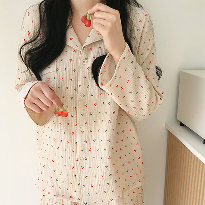cherry pajama set