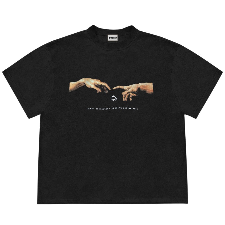 human connection loading graphic tee