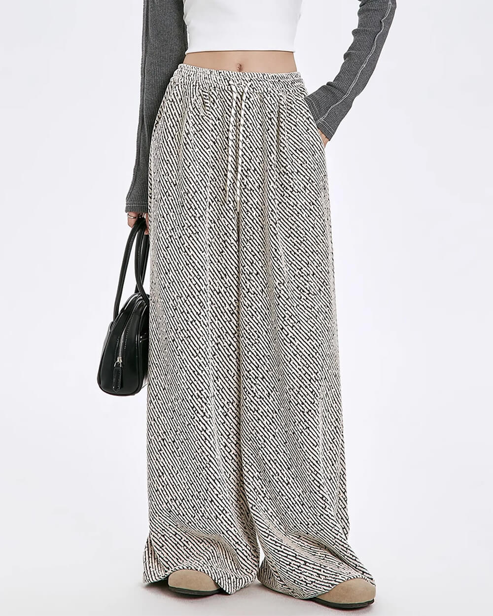 less conversation wide leg pants