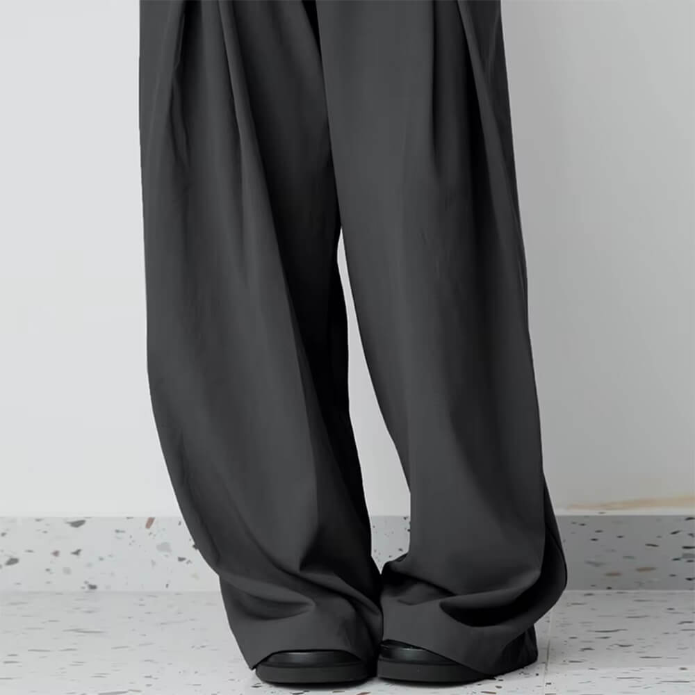 dark academia wide leg pants