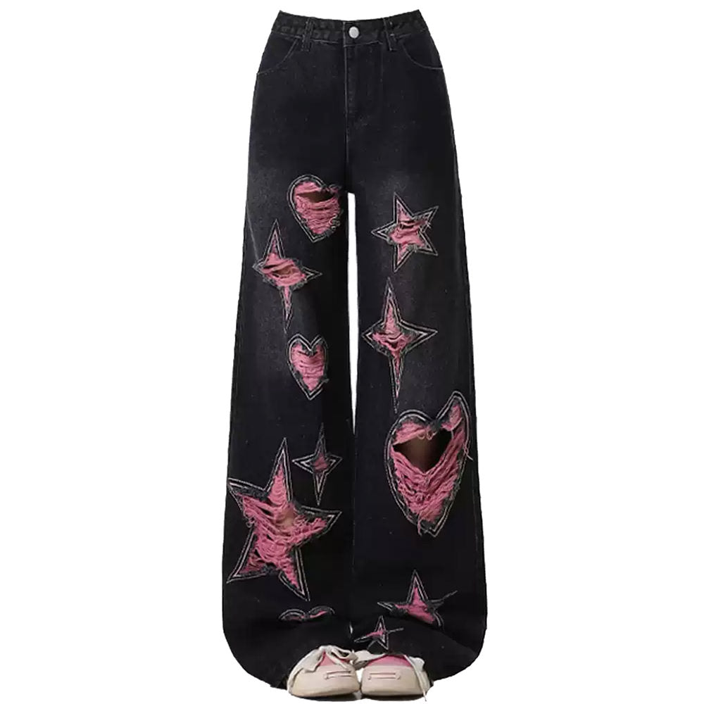 emo phase wide leg jeans