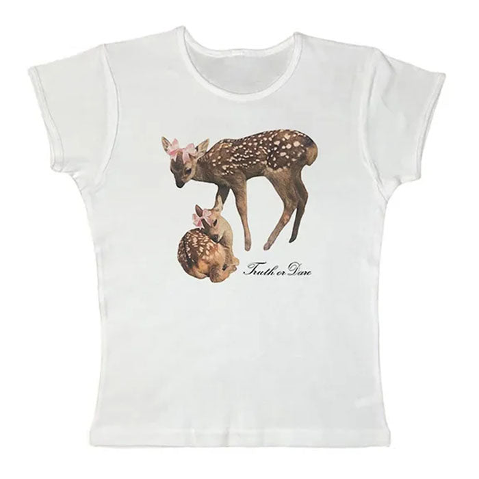 truth or dare fawn tee