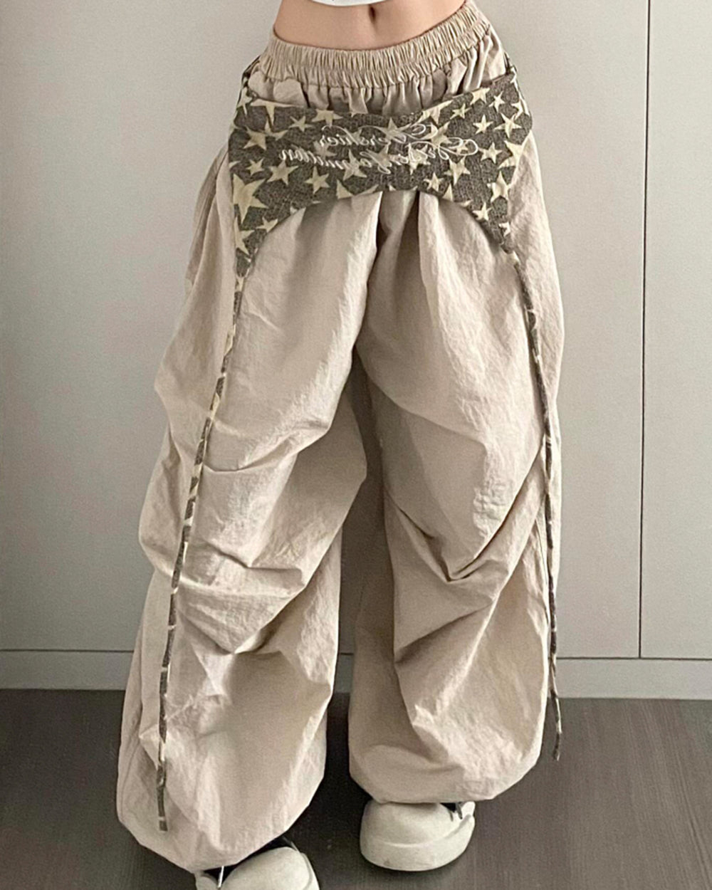 star girl layered baggy pants