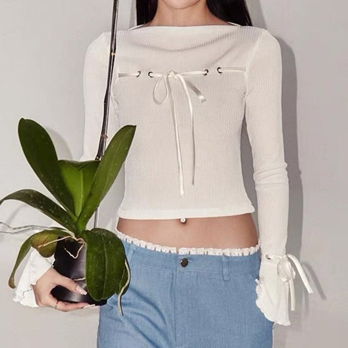 front lace coquette top